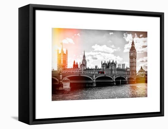 Houses of Parliament and Westminster Bridge - Big Ben - City of London - UK - England-Philippe Hugonnard-Framed Stretched Canvas