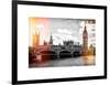 Houses of Parliament and Westminster Bridge - Big Ben - City of London - UK - England-Philippe Hugonnard-Framed Art Print