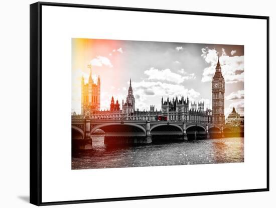 Houses of Parliament and Westminster Bridge - Big Ben - City of London - UK - England-Philippe Hugonnard-Framed Stretched Canvas