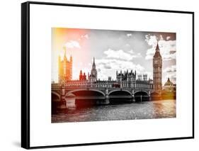 Houses of Parliament and Westminster Bridge - Big Ben - City of London - UK - England-Philippe Hugonnard-Framed Stretched Canvas