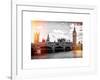 Houses of Parliament and Westminster Bridge - Big Ben - City of London - UK - England-Philippe Hugonnard-Framed Art Print