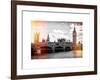 Houses of Parliament and Westminster Bridge - Big Ben - City of London - UK - England-Philippe Hugonnard-Framed Art Print