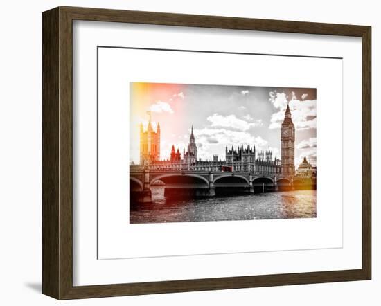 Houses of Parliament and Westminster Bridge - Big Ben - City of London - UK - England-Philippe Hugonnard-Framed Art Print