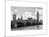 Houses of Parliament and Westminster Bridge - Big Ben - City of London - UK - England-Philippe Hugonnard-Mounted Art Print