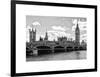 Houses of Parliament and Westminster Bridge - Big Ben - City of London - UK - England-Philippe Hugonnard-Framed Art Print