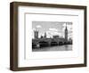 Houses of Parliament and Westminster Bridge - Big Ben - City of London - UK - England-Philippe Hugonnard-Framed Art Print