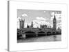 Houses of Parliament and Westminster Bridge - Big Ben - City of London - UK - England-Philippe Hugonnard-Stretched Canvas