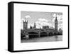 Houses of Parliament and Westminster Bridge - Big Ben - City of London - UK - England-Philippe Hugonnard-Framed Stretched Canvas