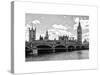 Houses of Parliament and Westminster Bridge - Big Ben - City of London - UK - England-Philippe Hugonnard-Stretched Canvas