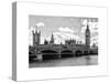 Houses of Parliament and Westminster Bridge - Big Ben - City of London - UK - England-Philippe Hugonnard-Stretched Canvas