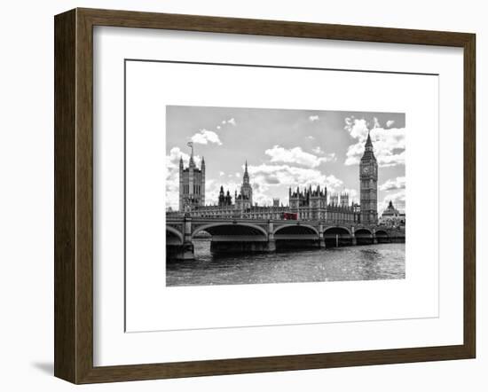 Houses of Parliament and Westminster Bridge - Big Ben - City of London - UK - England-Philippe Hugonnard-Framed Art Print