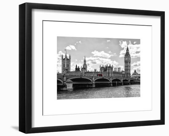 Houses of Parliament and Westminster Bridge - Big Ben - City of London - UK - England-Philippe Hugonnard-Framed Art Print