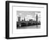 Houses of Parliament and Westminster Bridge - Big Ben - City of London - UK - England-Philippe Hugonnard-Framed Art Print