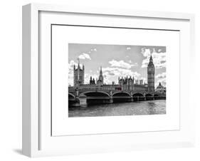 Houses of Parliament and Westminster Bridge - Big Ben - City of London - UK - England-Philippe Hugonnard-Framed Art Print