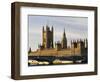 Houses of Parliament and Westminster Bridge-Walter Bibikow-Framed Photographic Print