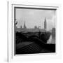 Houses of Parliament as Seen across Westminster Bridge at Dawn-null-Framed Photographic Print