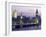 Houses of Parliament at Night, London, England-Walter Bibikow-Framed Premium Photographic Print