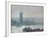 Houses of Parliament, Early Evening, 1898-Childe Hassam-Framed Giclee Print