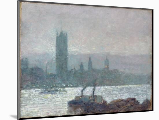 Houses of Parliament, Early Evening, 1898-Childe Hassam-Mounted Giclee Print