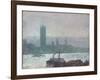 Houses of Parliament, Early Evening, 1898-Childe Hassam-Framed Giclee Print