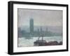 Houses of Parliament, Early Evening, 1898-Childe Hassam-Framed Giclee Print