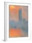 Houses of Parliament, Effect of Sunlight in the Fog-Claude Monet-Framed Art Print