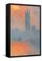 Houses of Parliament, Effect of Sunlight in the Fog-Claude Monet-Framed Stretched Canvas