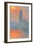 Houses of Parliament, Effect of Sunlight in the Fog-Claude Monet-Framed Art Print