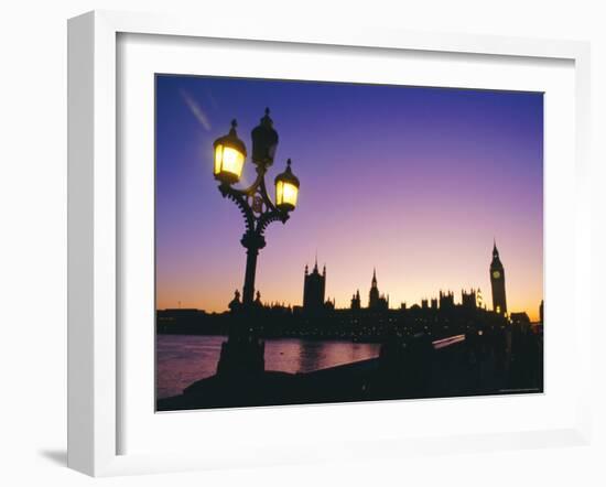 Houses of Parliament from the South Bank, London-Charles Bowman-Framed Photographic Print