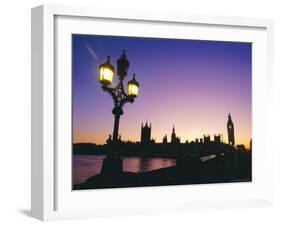 Houses of Parliament from the South Bank, London-Charles Bowman-Framed Photographic Print