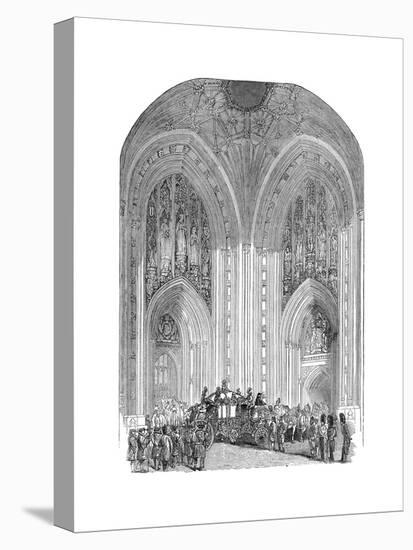 Houses of Parliament, Grand Entrance, Westminster, London, Late 19th Century-null-Stretched Canvas