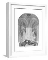 Houses of Parliament, Grand Entrance, Westminster, London, Late 19th Century-null-Framed Giclee Print