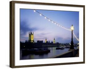 Houses of Parliament in the Evening, London, England, United Kingdom-Adam Woolfitt-Framed Photographic Print