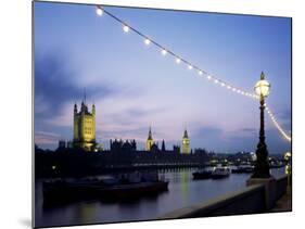 Houses of Parliament in the Evening, London, England, United Kingdom-Adam Woolfitt-Mounted Photographic Print