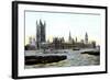 Houses of Parliament, London, 20th Century-null-Framed Giclee Print