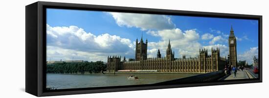 Houses of Parliament London England-null-Framed Stretched Canvas