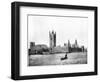 Houses of Parliament, London, Late 19th Century-John L Stoddard-Framed Giclee Print