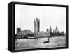 Houses of Parliament, London, Late 19th Century-John L Stoddard-Framed Stretched Canvas