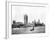 Houses of Parliament, London, Late 19th Century-John L Stoddard-Framed Giclee Print