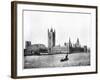 Houses of Parliament, London, Late 19th Century-John L Stoddard-Framed Giclee Print