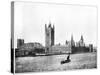 Houses of Parliament, London, Late 19th Century-John L Stoddard-Stretched Canvas