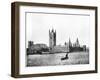 Houses of Parliament, London, Late 19th Century-John L Stoddard-Framed Giclee Print