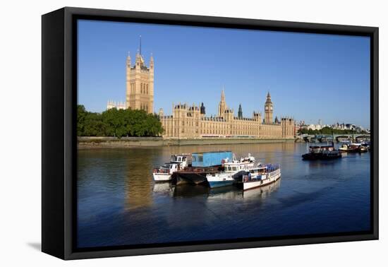 Houses of Parliament, London-Peter Thompson-Framed Stretched Canvas