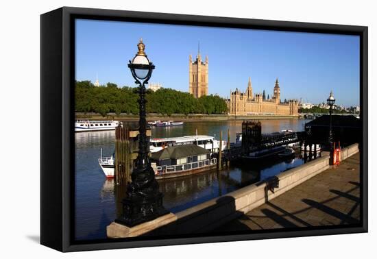 Houses of Parliament, London-Peter Thompson-Framed Stretched Canvas