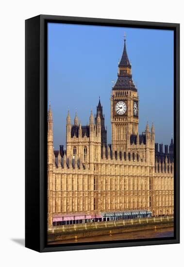 Houses of Parliament, London-Peter Thompson-Framed Stretched Canvas