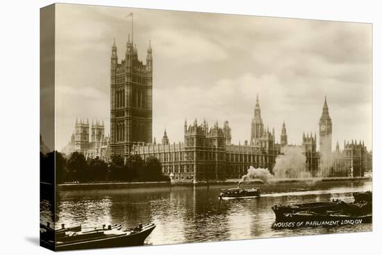 Houses of Parliament, London-null-Stretched Canvas