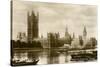 Houses of Parliament, London-null-Stretched Canvas