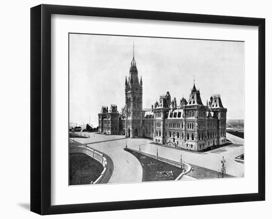 Houses of Parliament, Ottawa, Canada, 1893-John L Stoddard-Framed Giclee Print