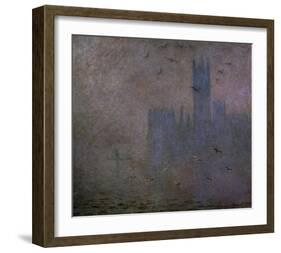 Houses of Parliament, Seagulls, 1904-Claude Monet-Framed Art Print