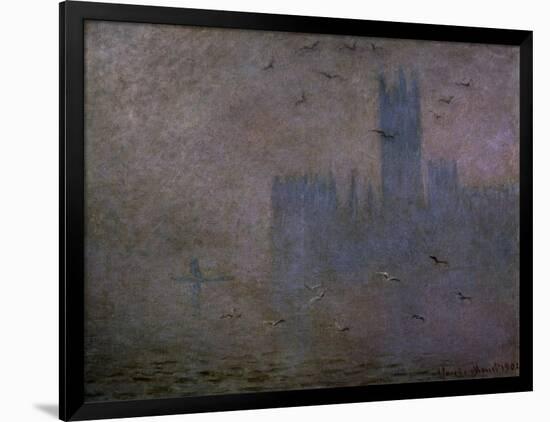Houses of Parliament, Seagulls 1904-Claude Monet-Framed Art Print